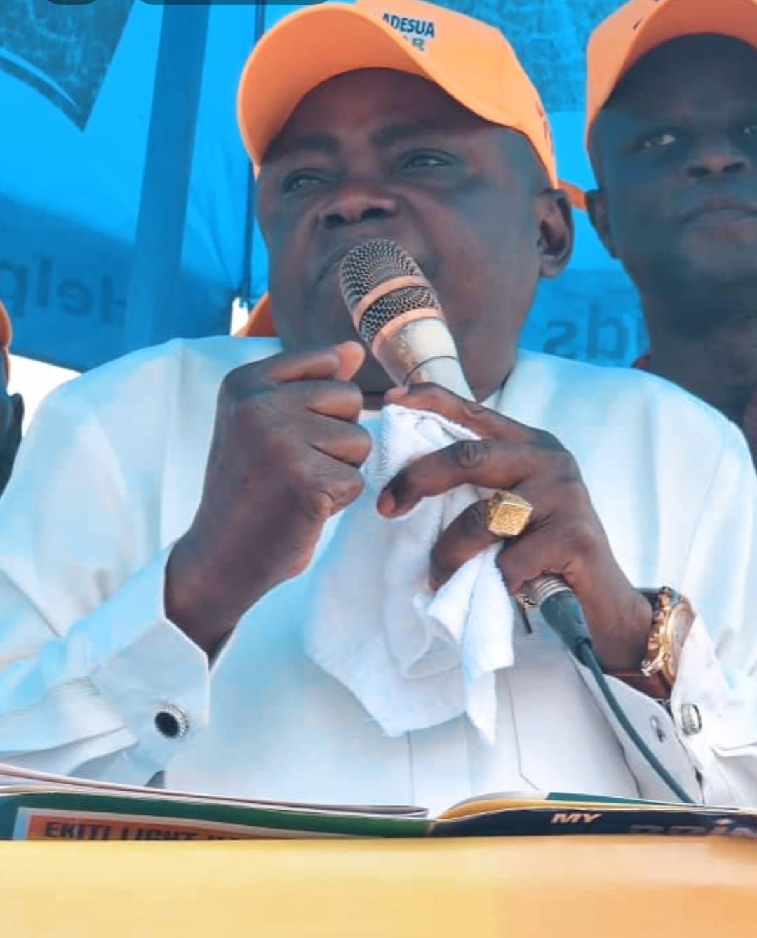 Apostle Ayodele David-Adesua on the campaign trail
